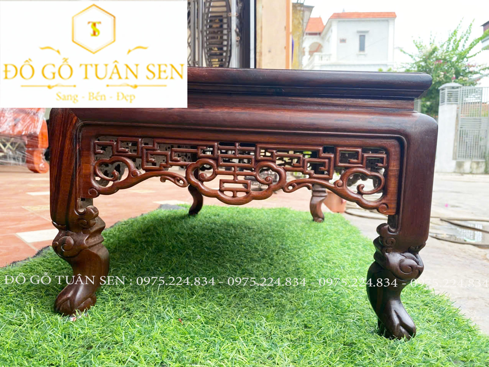 hình ảnh kích thước văn kỷ gỗ gụ